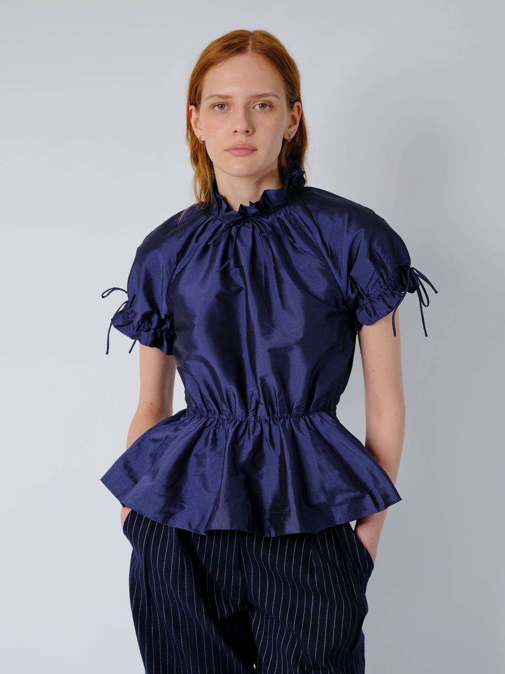 The Rosalina blouse in navy