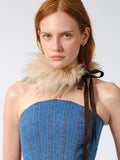Faux fur choker