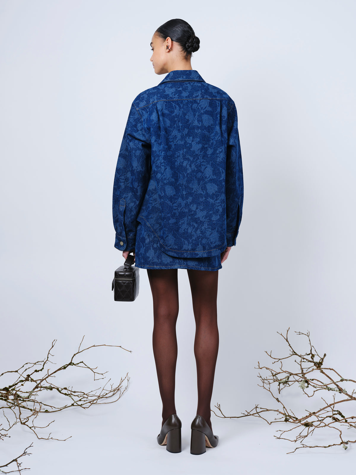 The Anders jacket in laser printed denim