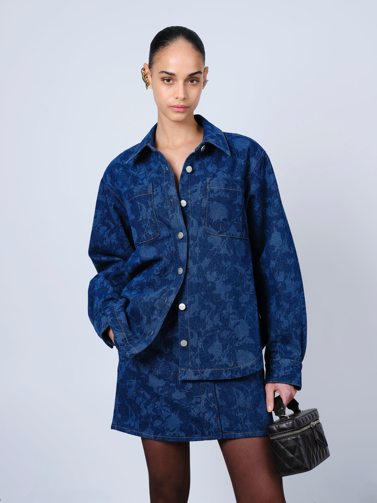The Anders jacket in laser printed denim