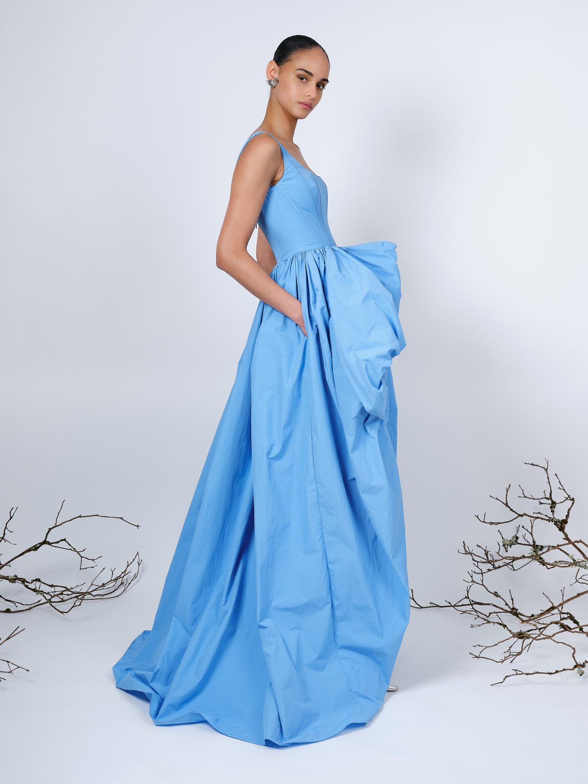 The Ariella ball gown in blue