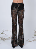 The Lennon pants in embroidered lace