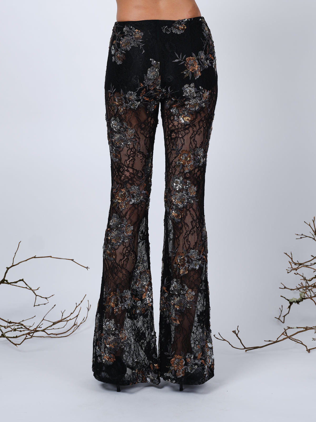 The Lennon pants in embroidered lace