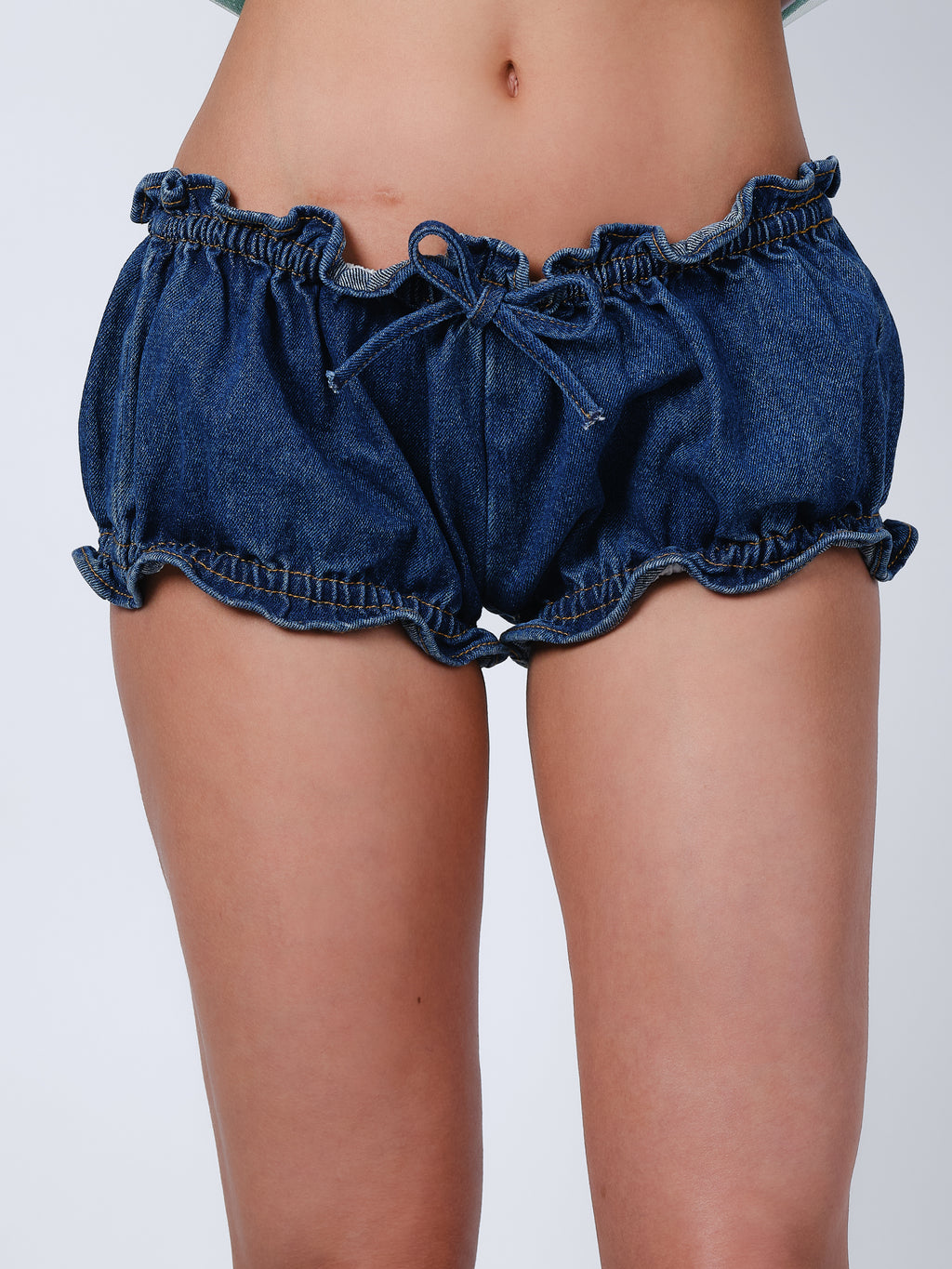 The Eli bloomers in blue denim