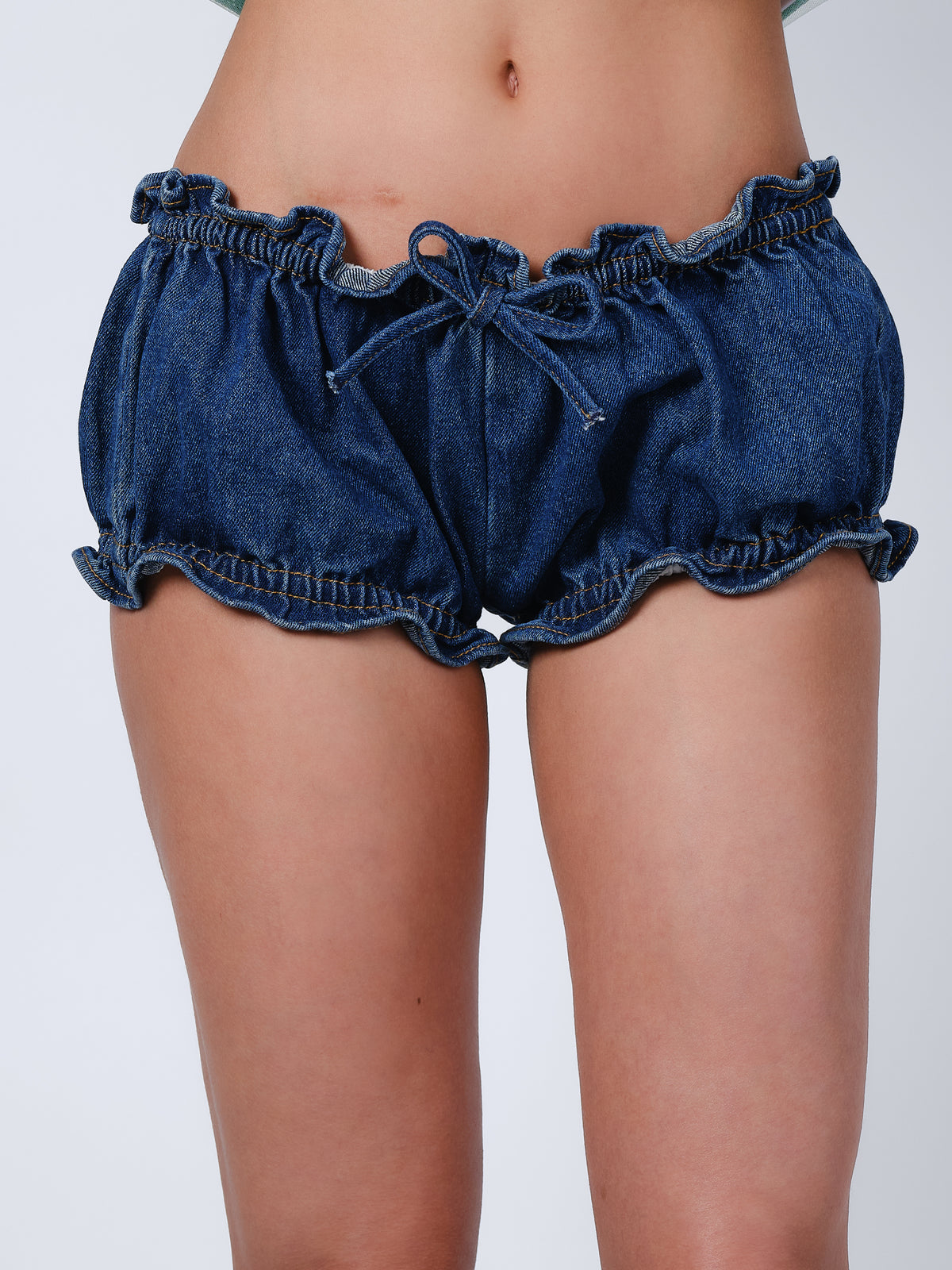 The Eli bloomers in blue denim