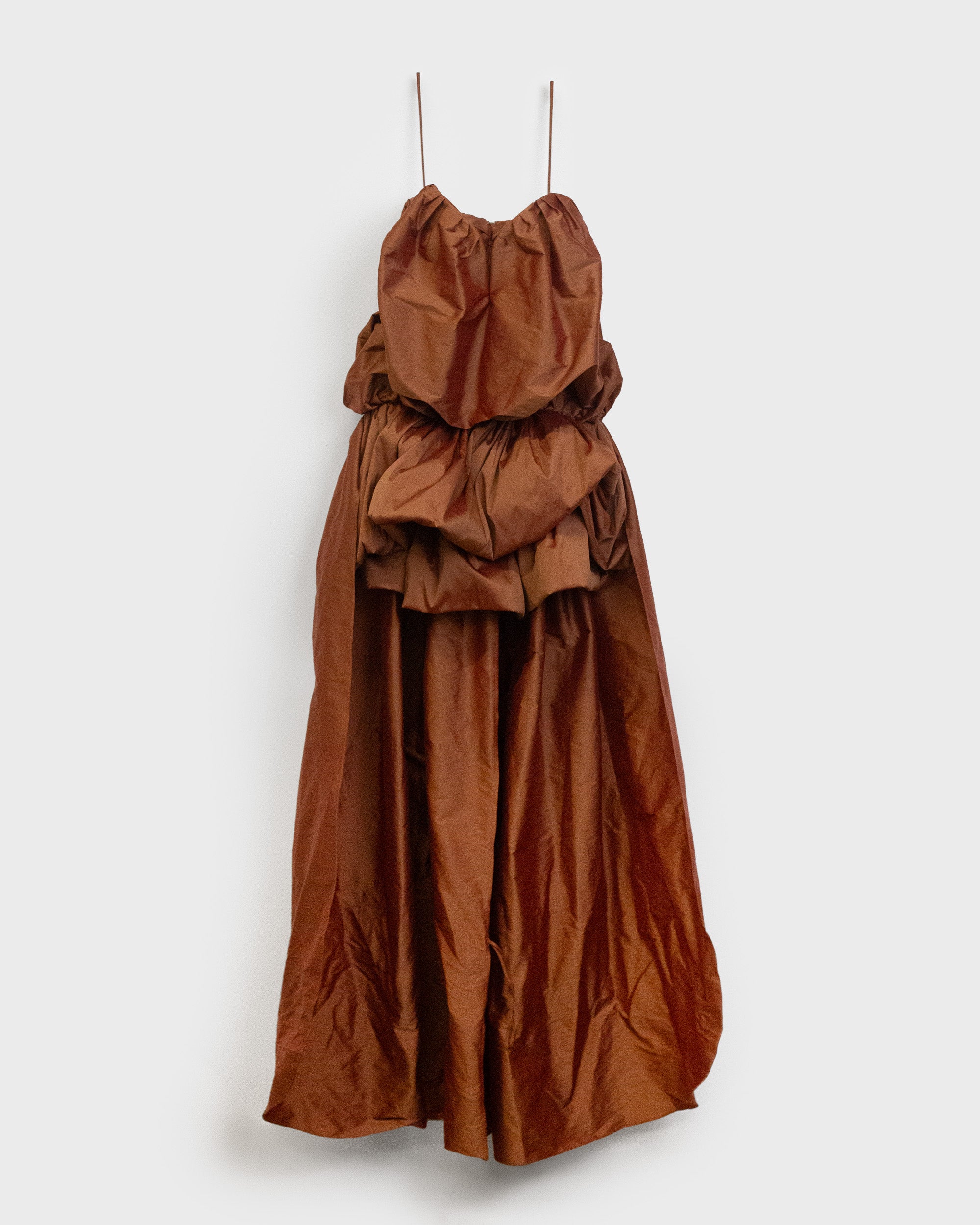 The Arlene gown in terracotta