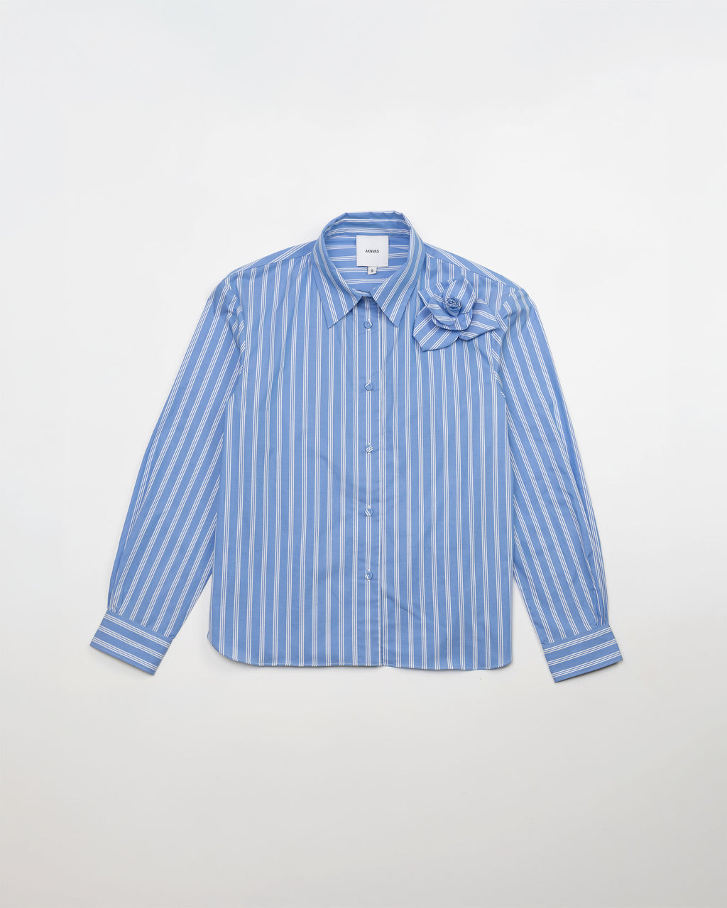 The Flor shirt in blue stripe