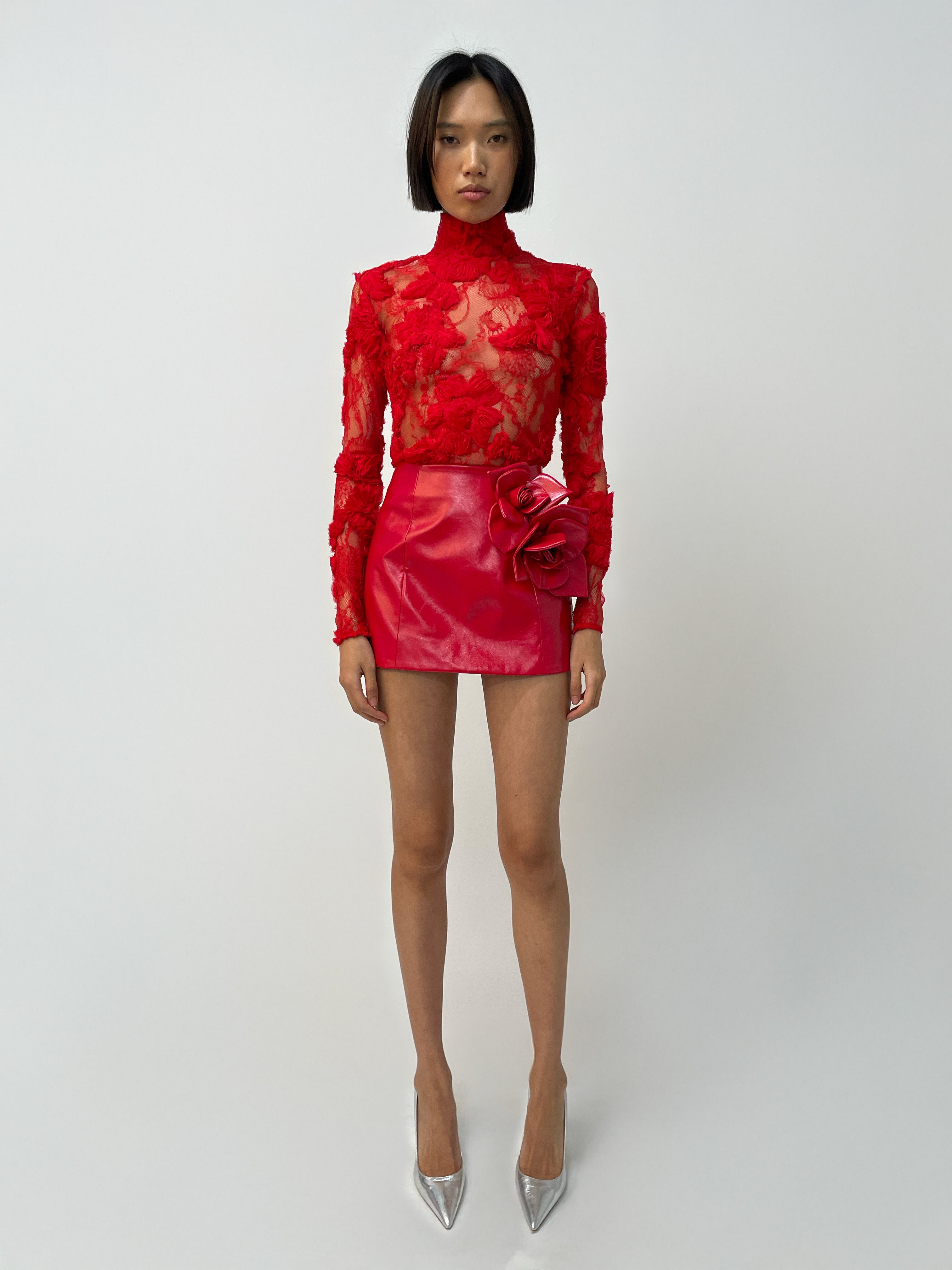 The Liva skirt in red