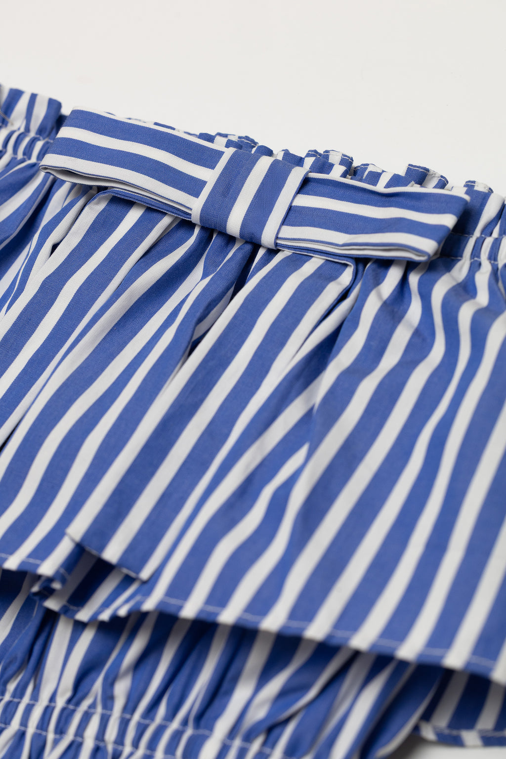 The Aja bloomer skirt in striped poplin