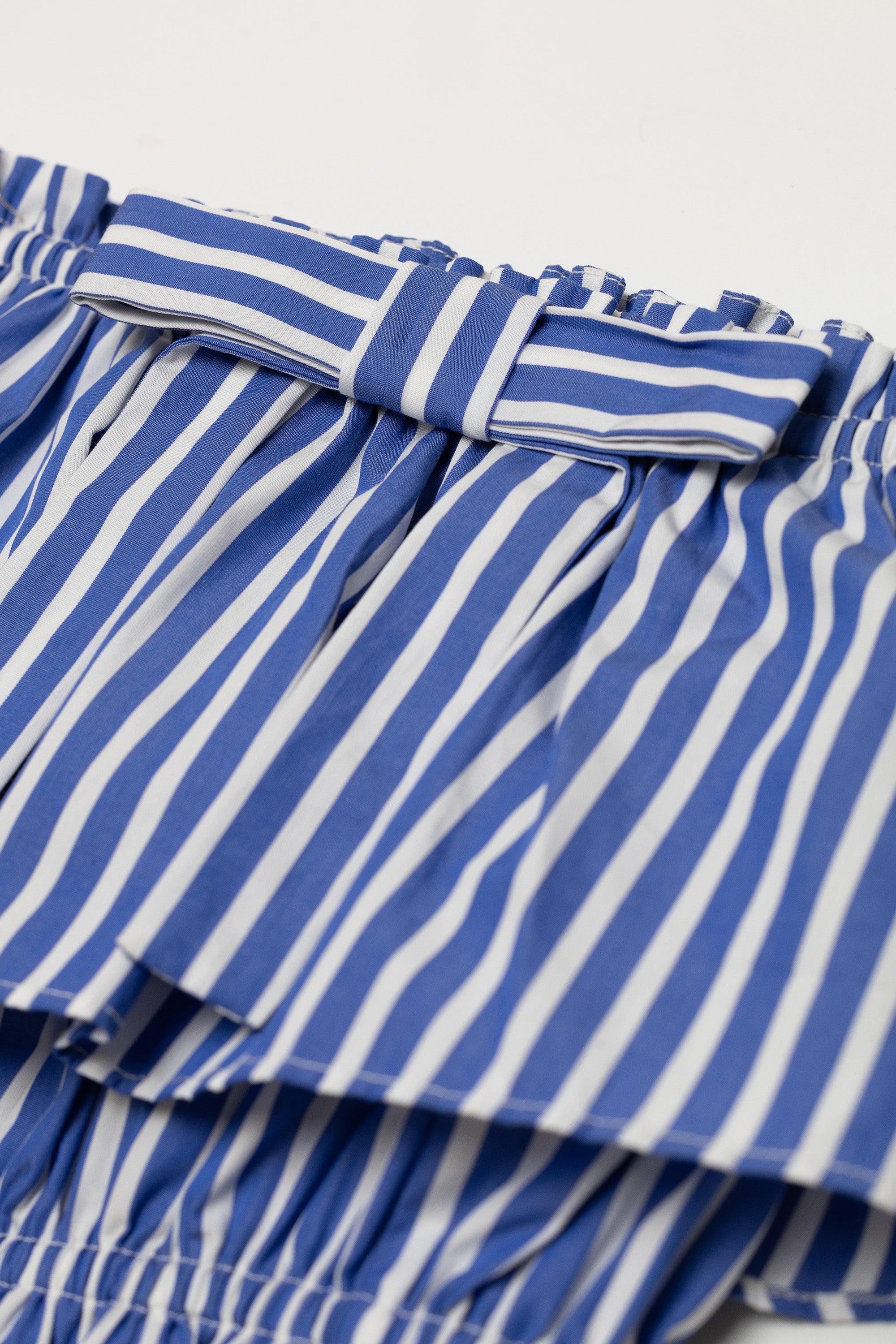 The Aja bloomer skirt in striped poplin