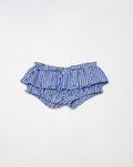 The Aja bloomer skirt in striped poplin