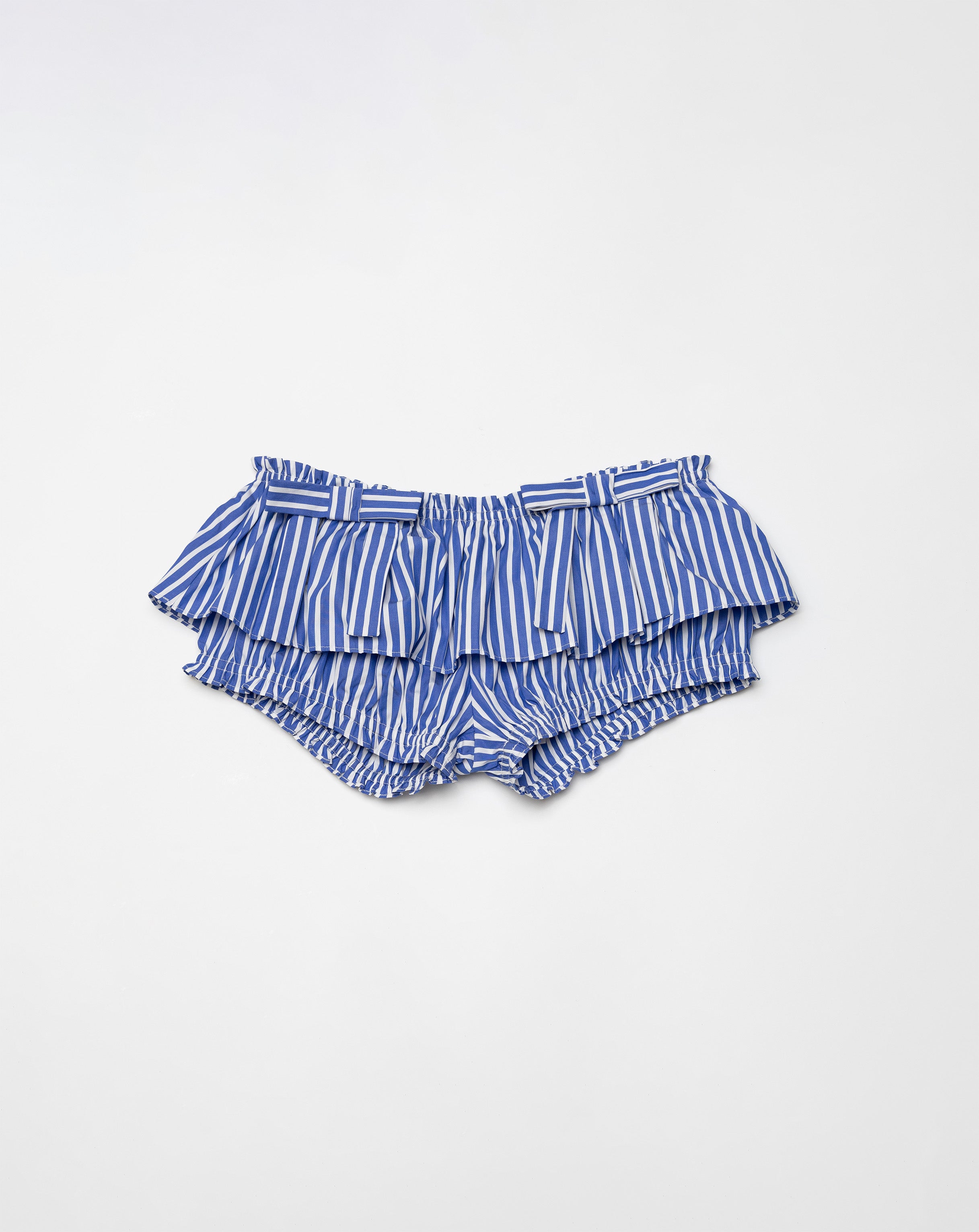 The Aja bloomer skirt in striped poplin
