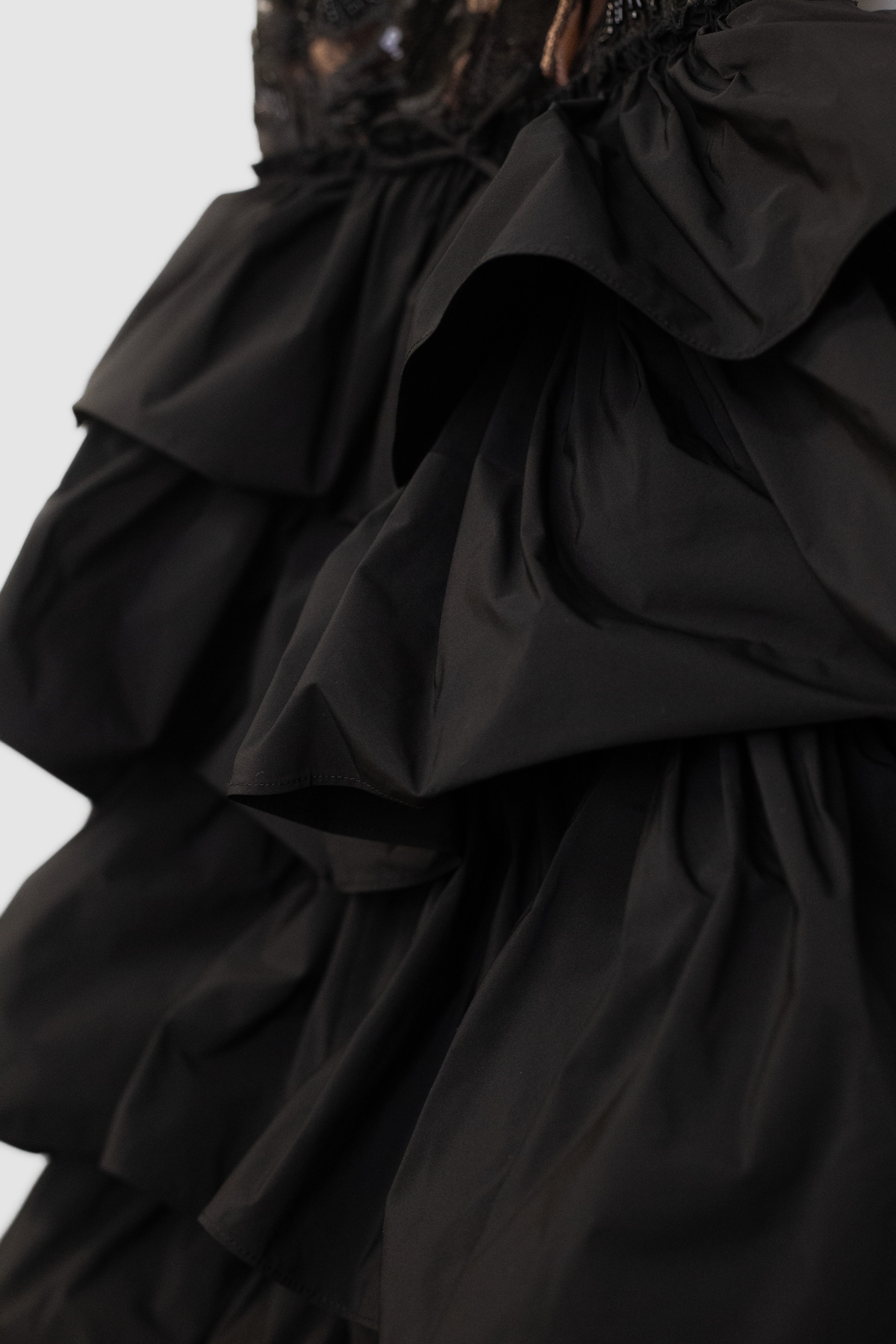 The Etta gown in lace and taffeta