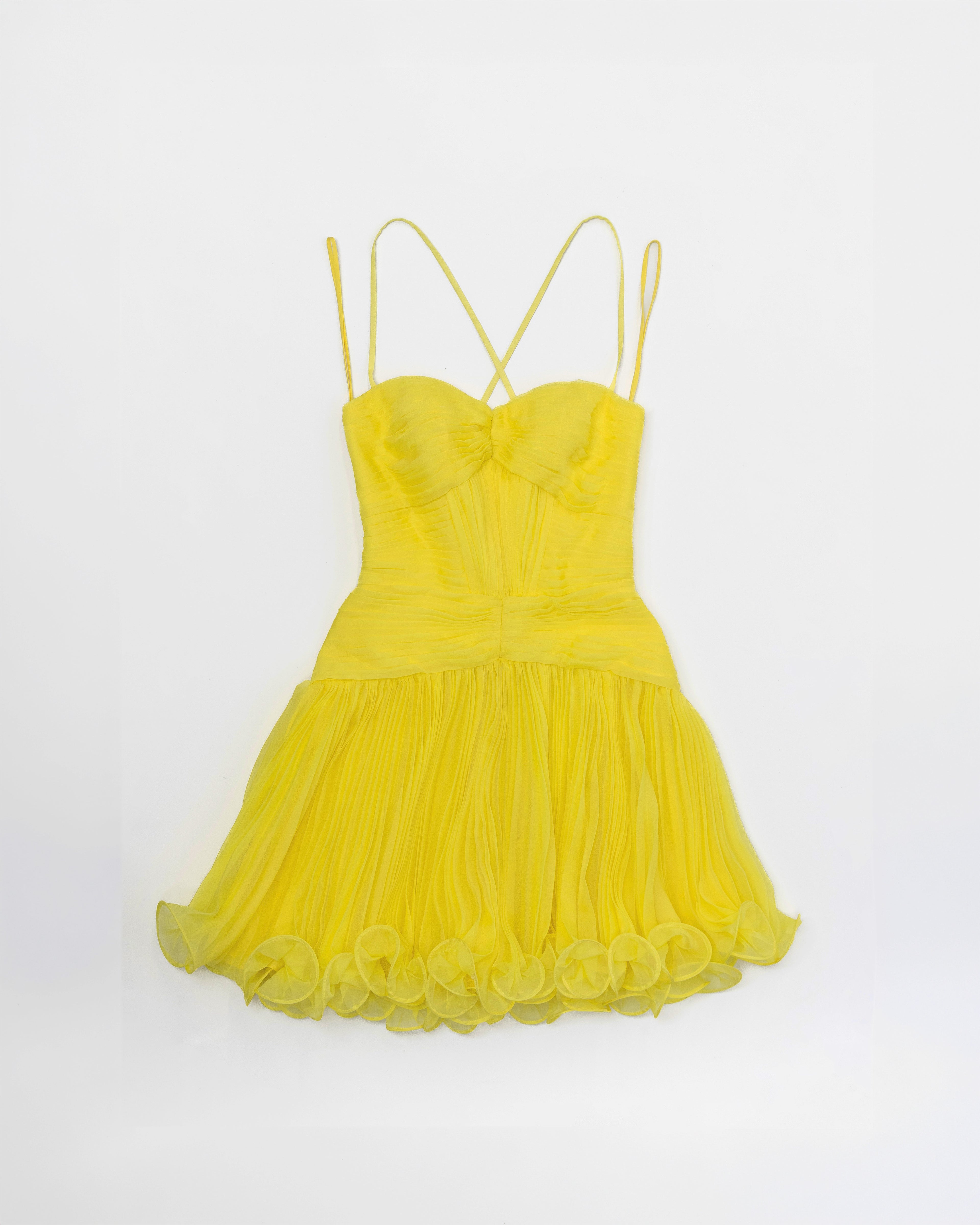 The Canary micropleated cocktail dress 6