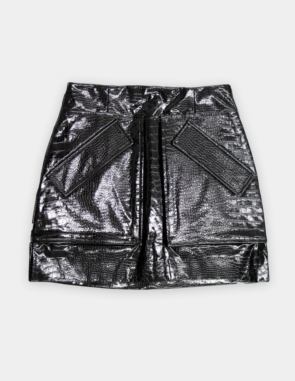 Cherry croco skirt