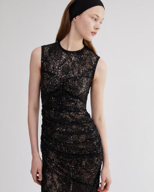 Lina embroidered lace gown