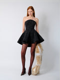 The Lefa dress in black denim (coming soon)