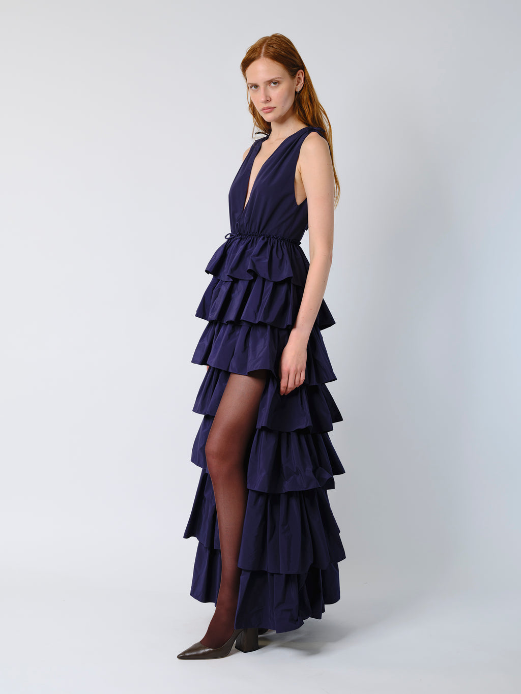 The Etta gown in navy