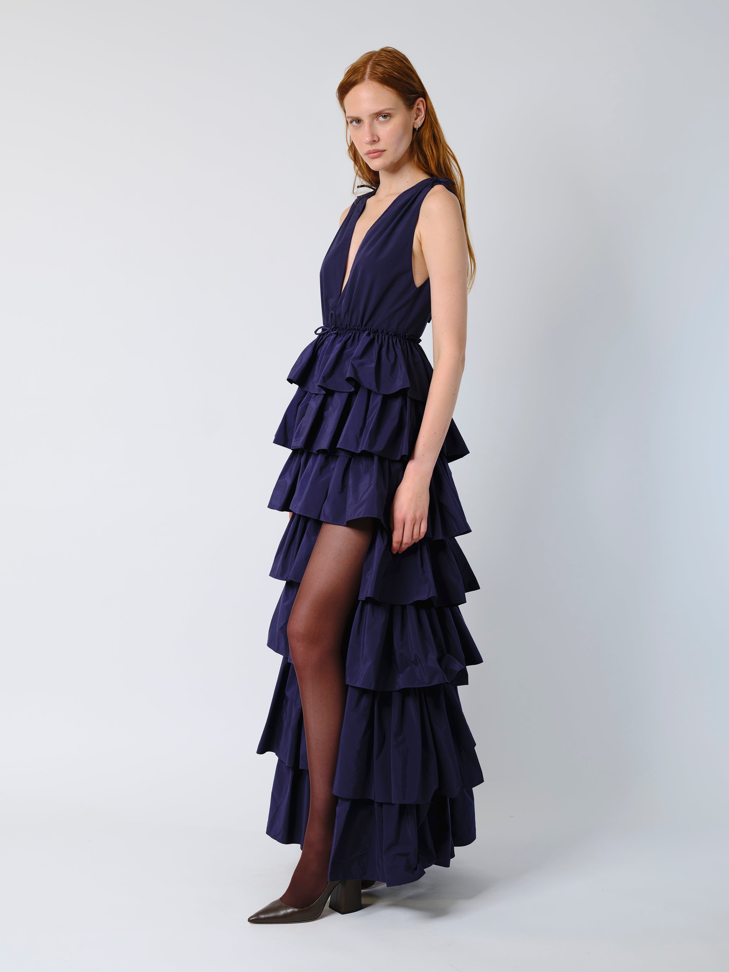 The Etta gown in navy