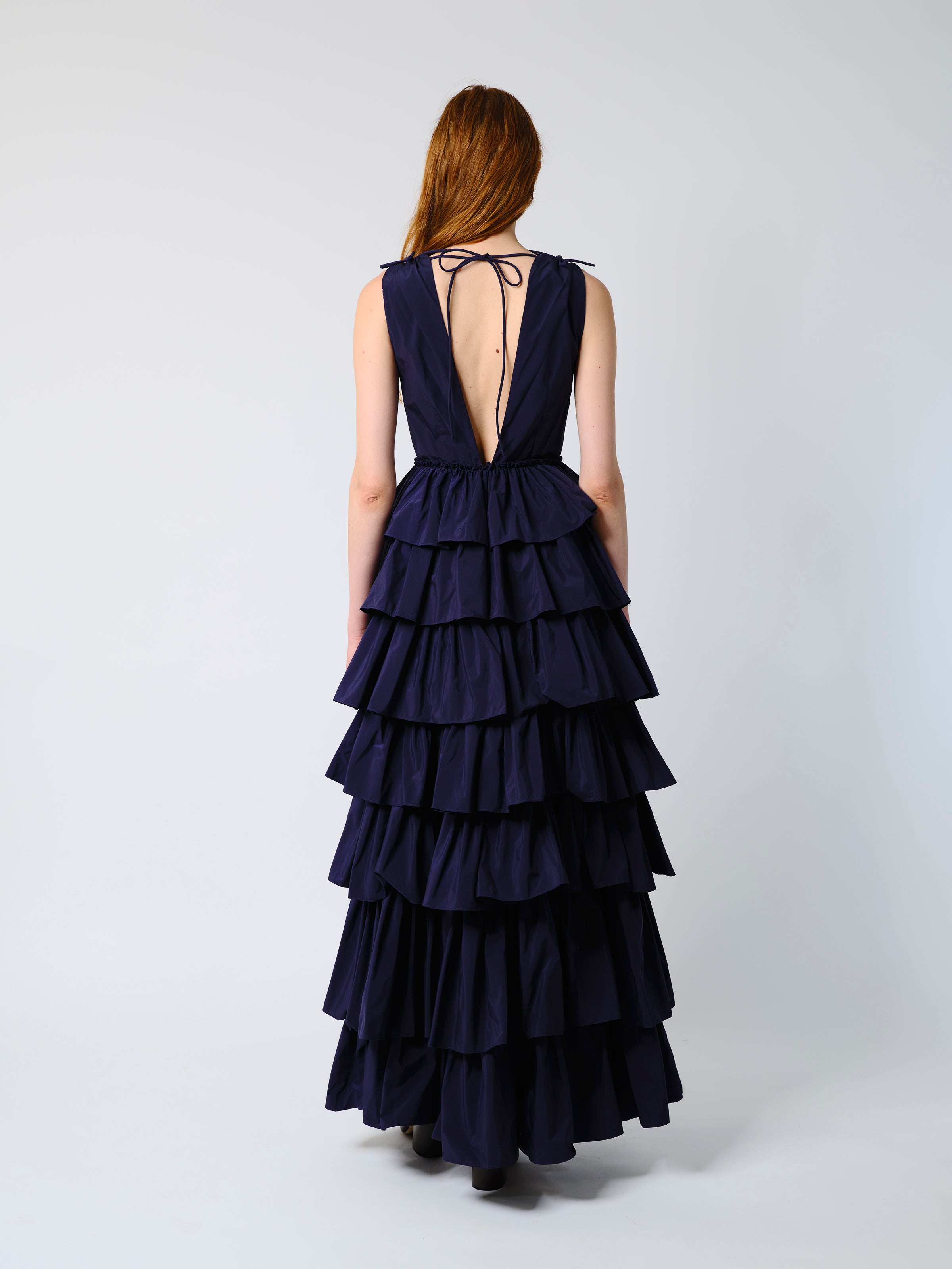 The Etta gown in navy