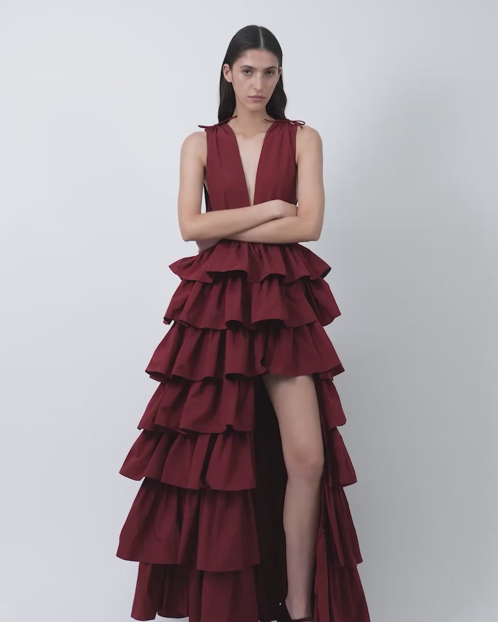 The Henriette ruffle gown