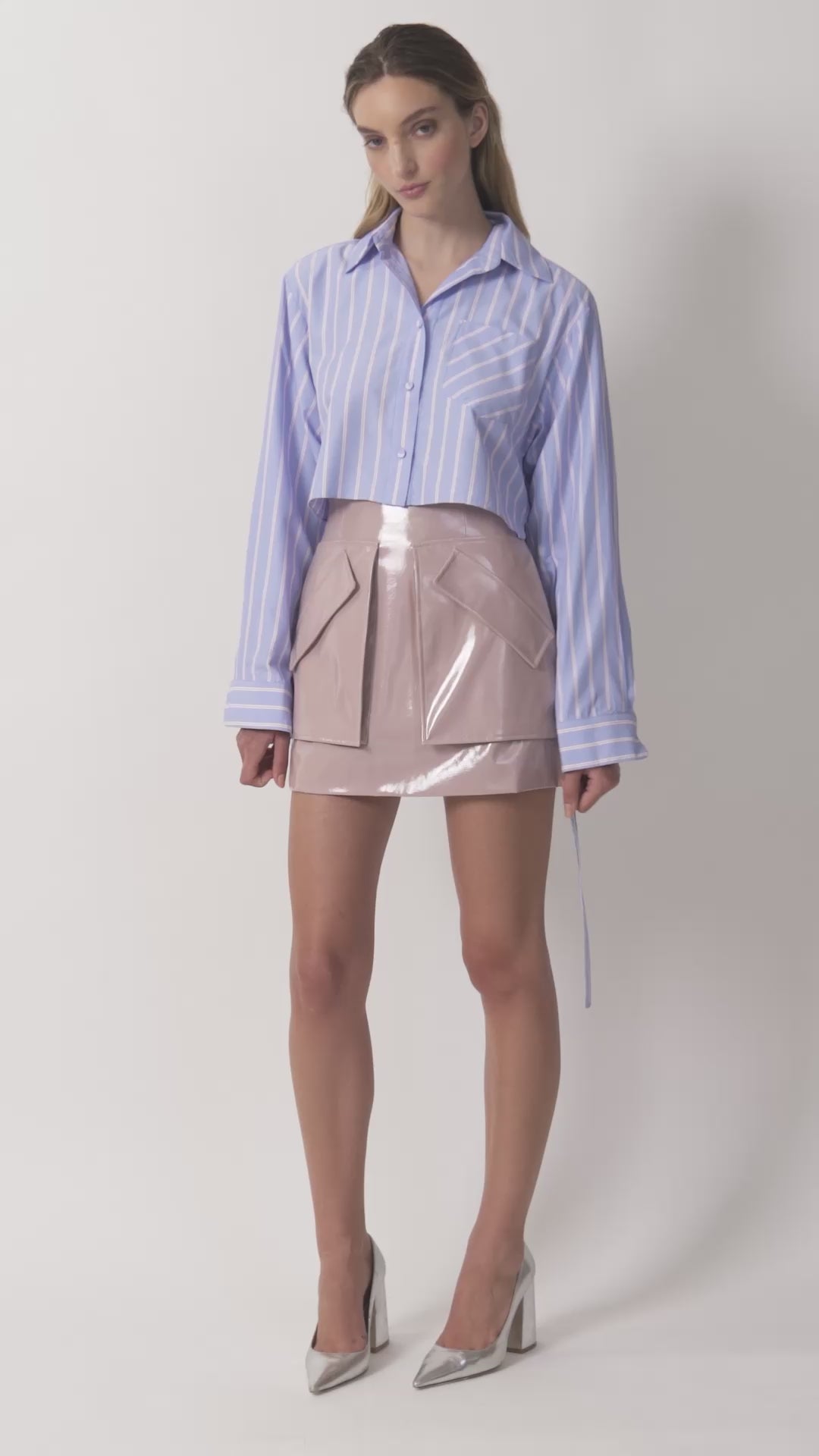 The Cherry skirt in mauve rose