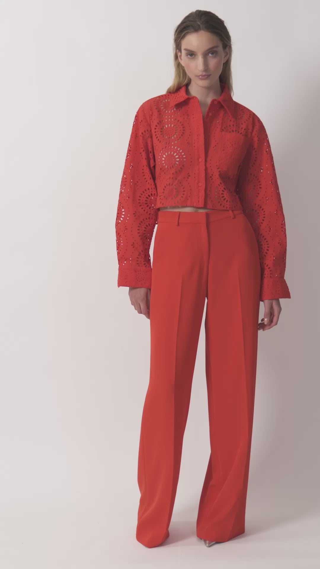 The Elin trousers in red