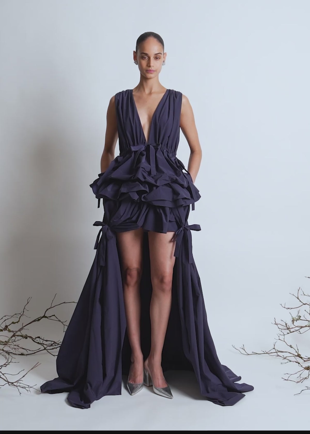The Alexandrina gown in navy