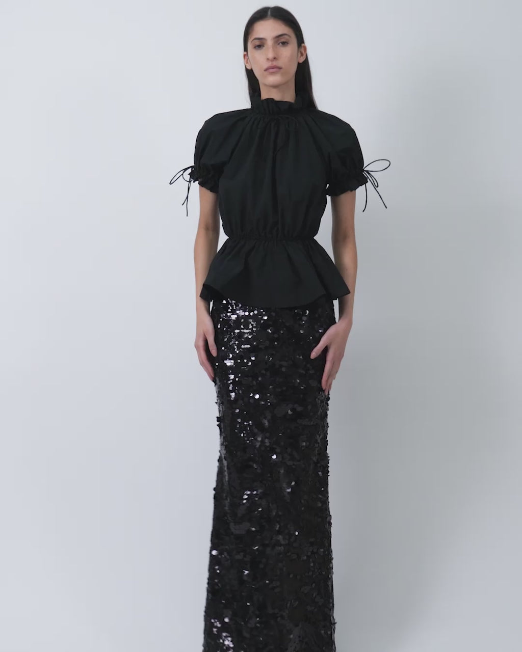 The Johanne skirt in black