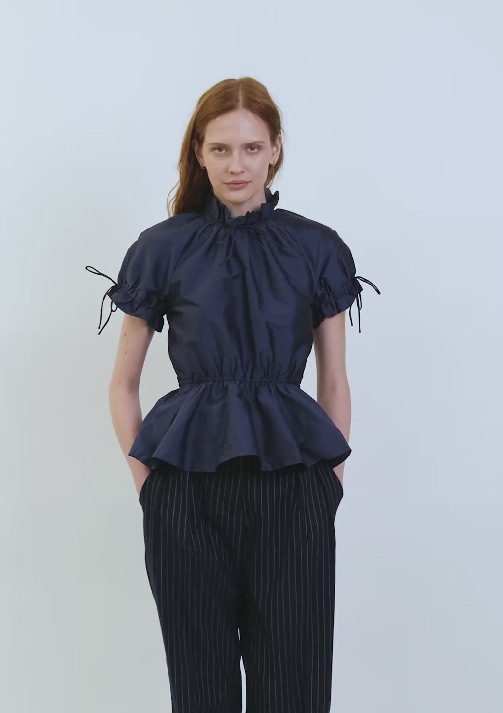 The Rosalina blouse in navy