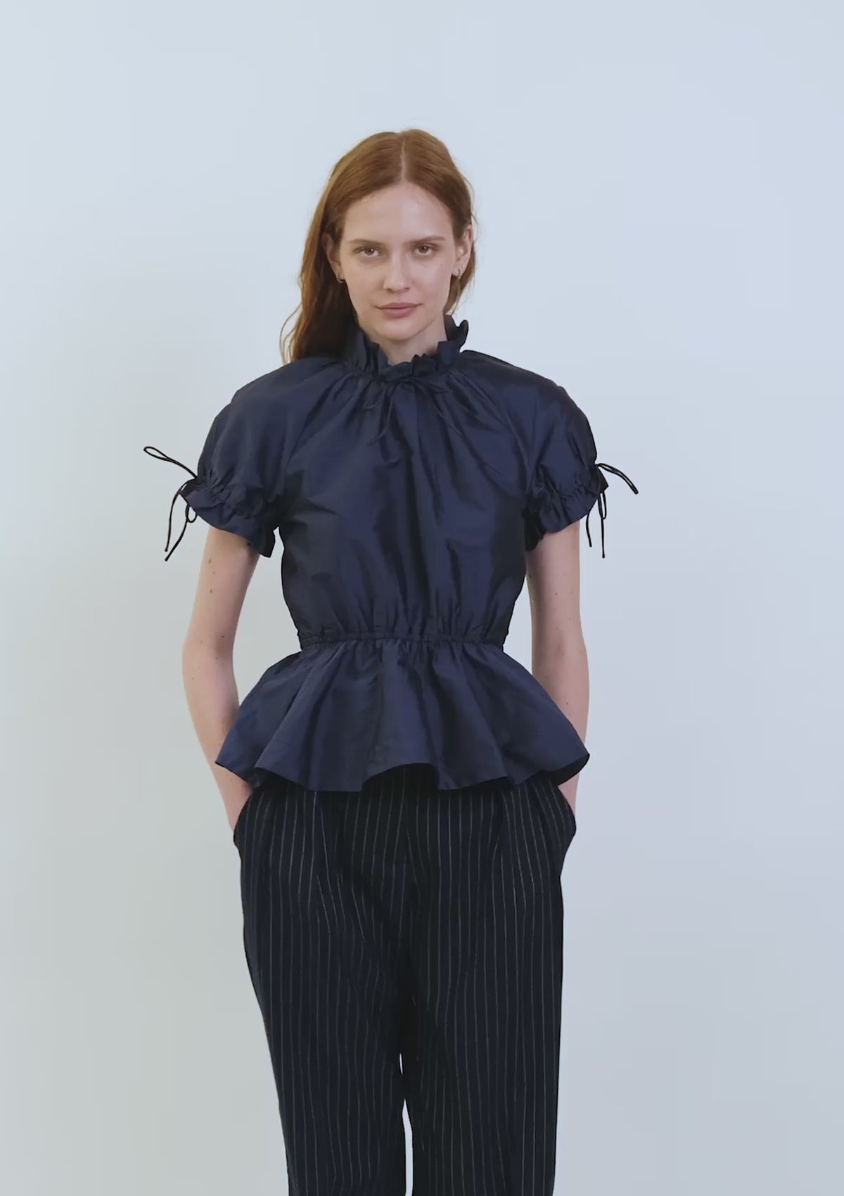 The Rosalina blouse in navy