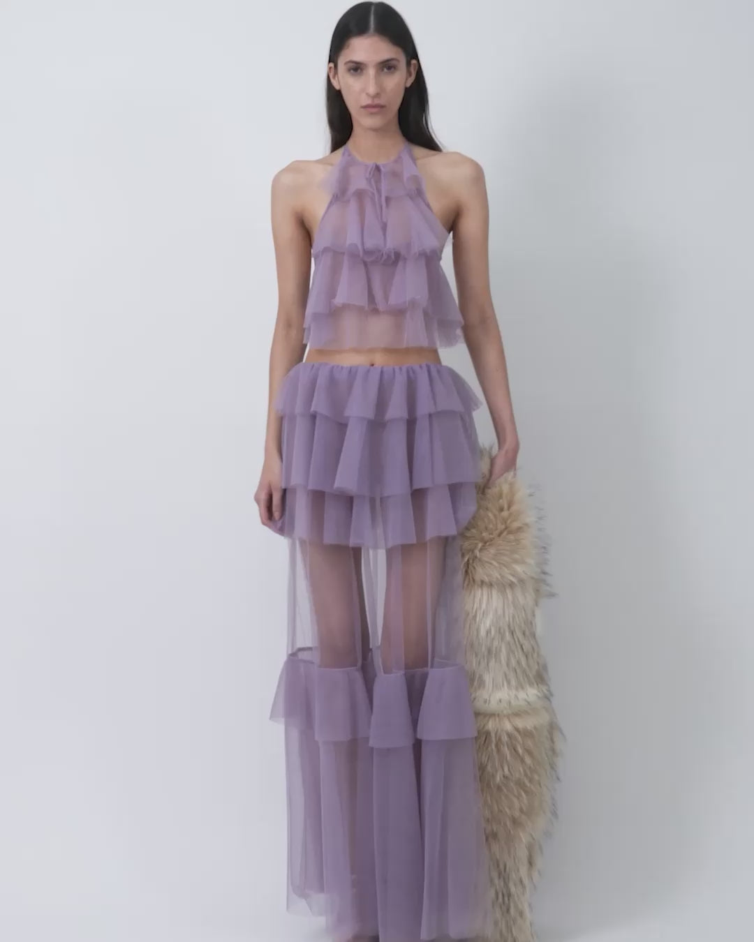 The Vilhelmine skirt in tiered tulle