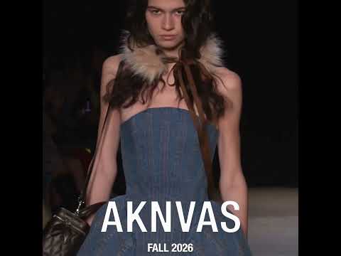 The Emmi corset top and Eli bloomers in blue denim, Fall 2026 by AKNVAS