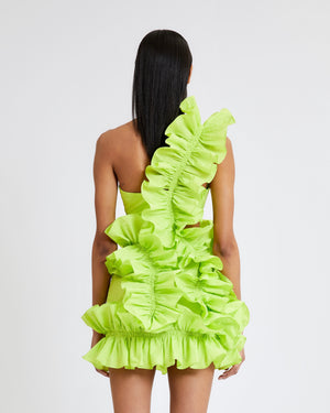 RUBY RUFFLE DRESS